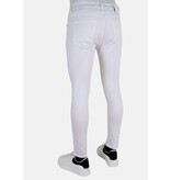 Mario Morato Vita Slitna Jeans för Herr Slim Fit -DP106