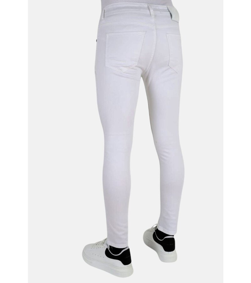 Mario Morato Vita Slitna Jeans för Herr Slim Fit -DP106