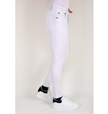 Mario Morato Neat White Slim fit jeans med stretch för män -DP106