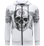 Top Star Joggingdräkt med tryck för herr - Husdräkt - Traningsuit - 2676 - Vit