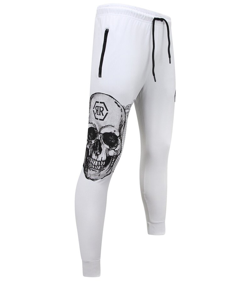 Top Star Joggingdräkt med tryck för herr - Husdräkt - Traningsuit - 2676 - Vit