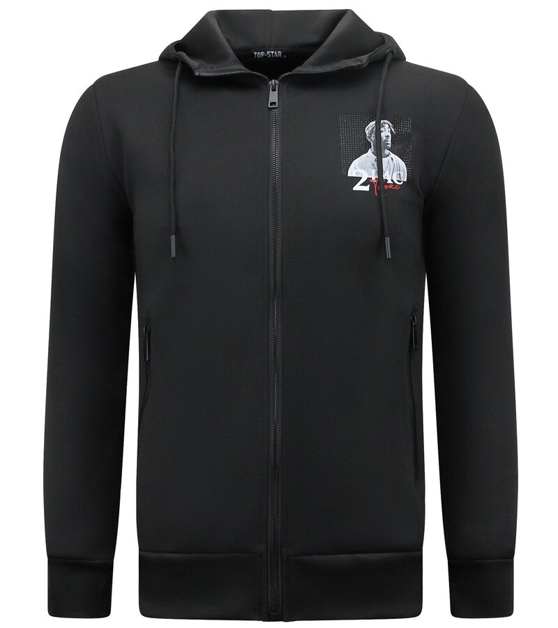 Top Star Träningsoveraller Herr Tupac - Joggingdräkter 2Pac- House suits - 10997 - Svart