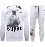 Top Star Joggingdräkter Herr Tupac - Träningsoveraller 2Pac- House suits - 10997 - Vit