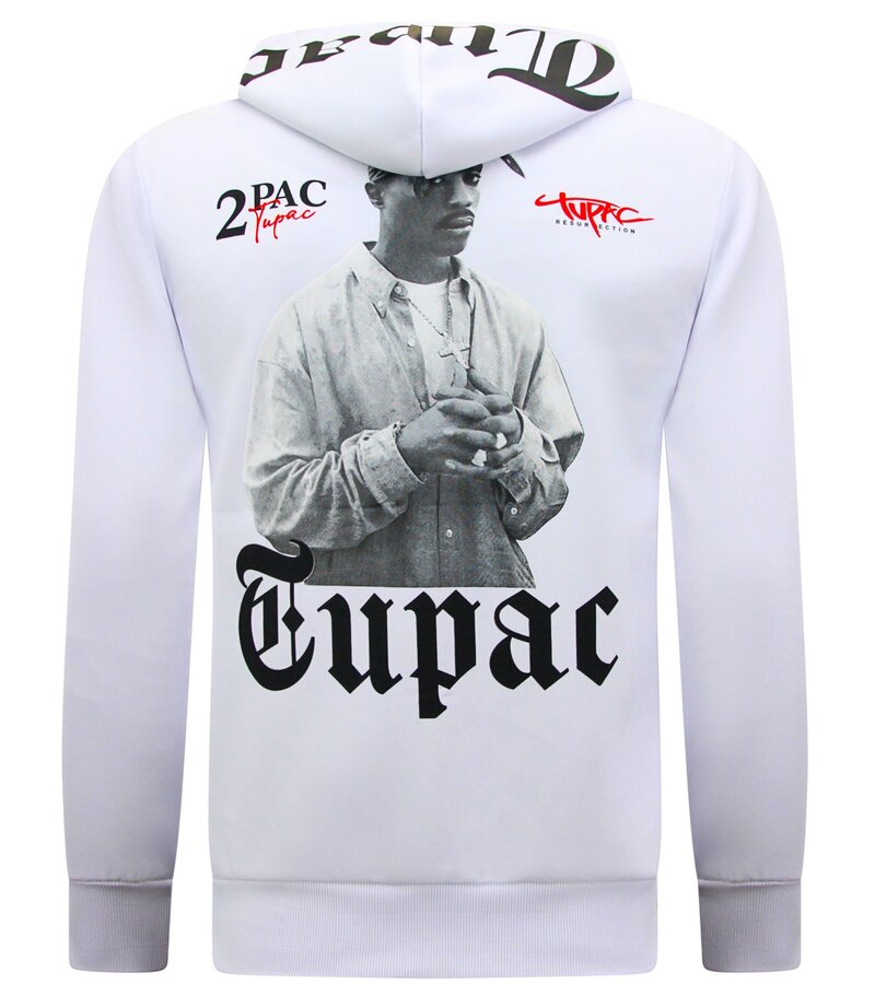 TopStar Joggingdräkter Herr Tupac - Träningsoveraller 2Pac- House suits - 10997 - Vit
