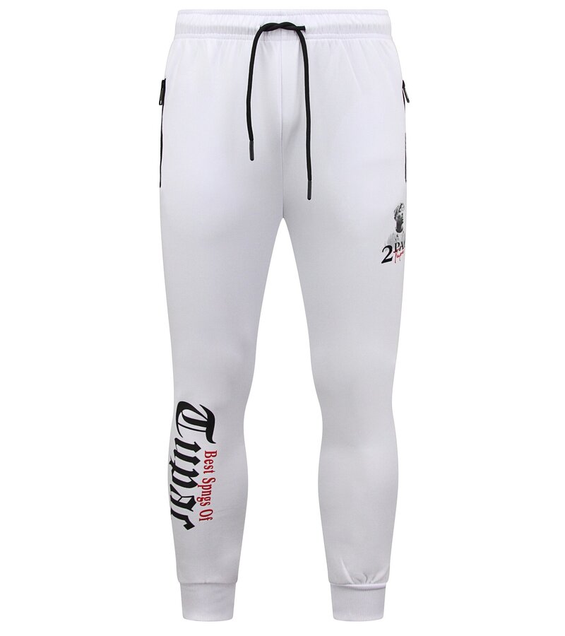 Top Star Joggingdräkter Herr Tupac - Träningsoveraller 2Pac- House suits - 10997 - Vit