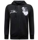 Top Star Tupac Shakur joggingdräkt för herrar - Hemmakostym - 2Pac Träningsoverall - 267 - Svart