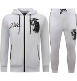 TopStar Träningsoverall Herr Tupac Shakur - Homesuit - 2Pac Joggingdräkt - 267 - Vit TopStar Träningsoverall Herr Tupac Shakur - Homesuit - 2Pac Joggingdräkt - 267 - Vit