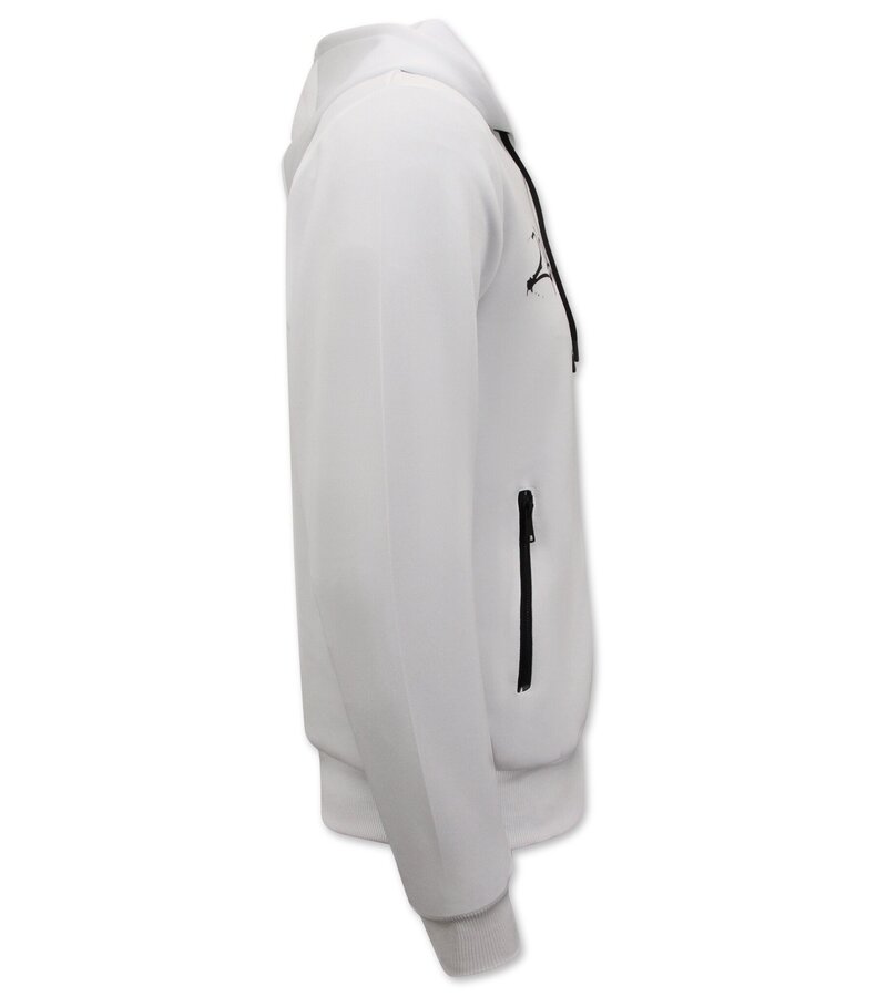 Top Star Träningsoverall Herr Tupac Shakur - Homesuit - 2Pac Joggingdräkt - 267 - Vit