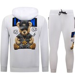 TopStar ICON Print joggingdräkt för herrar - Husdräkt - Träningsoverall - 1001 - Vit TopStar ICON Print joggingdräkt för herrar - Husdräkt - Träningsoverall - 1001 - Vit