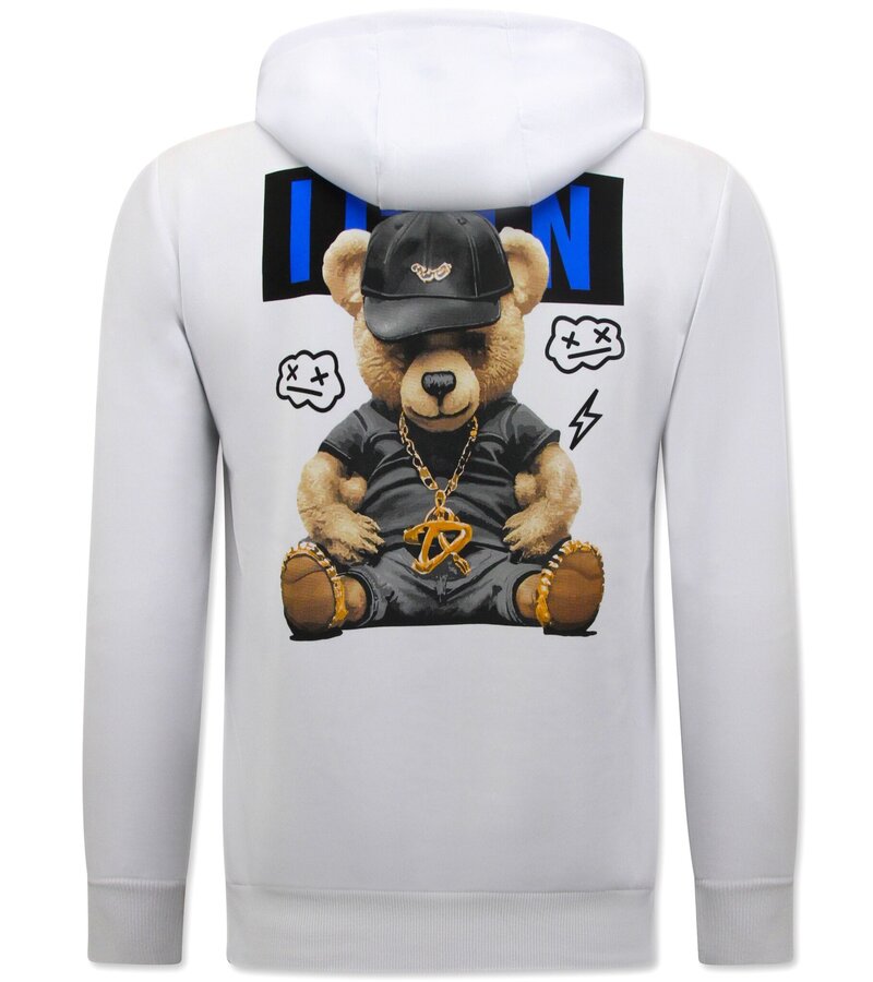 TopStar ICON Print joggingdräkt för herrar - Husdräkt - Träningsoverall - 1001 - Vit