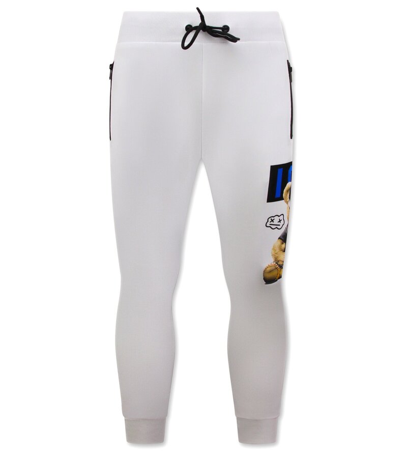 TopStar ICON Print joggingdräkt för herrar - Husdräkt - Träningsoverall - 1001 - Vit