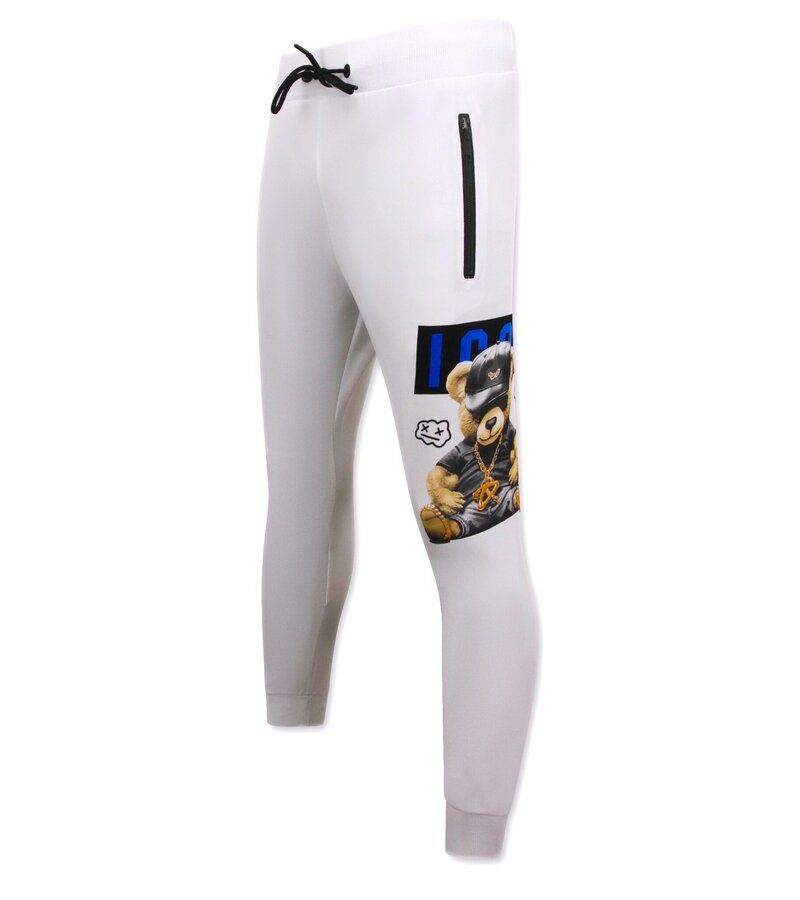 TopStar ICON Print joggingdräkt för herrar - Husdräkt - Träningsoverall - 1001 - Vit