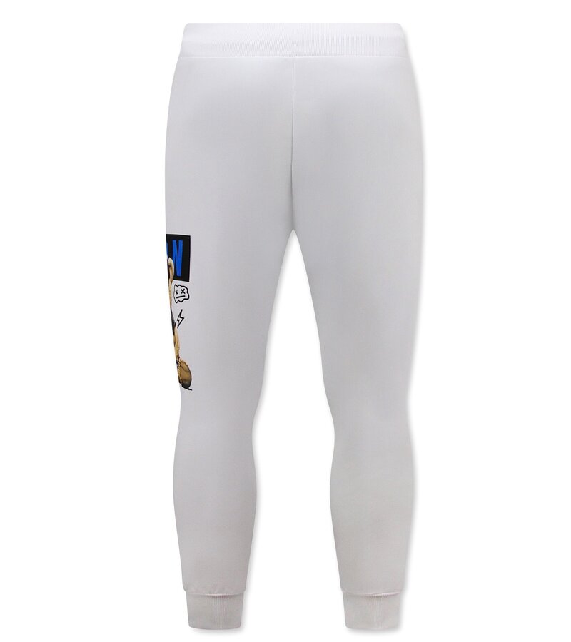 TopStar ICON Print joggingdräkt för herrar - Husdräkt - Träningsoverall - 1001 - Vit