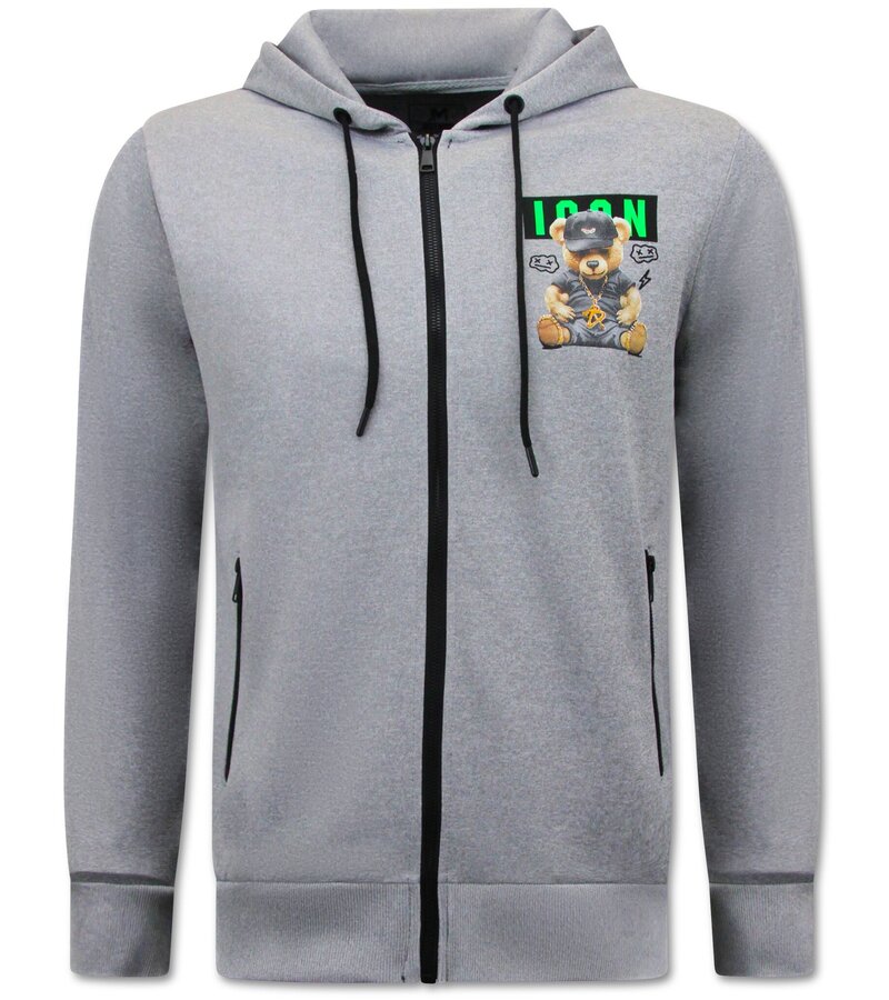 TopStar House Suit Herr ICON Print - Träningsoverall - Joggingoverall - 1001 - Grå