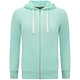 Hoodie Men med dragkedja - Träningsväst för män - Mintgrön