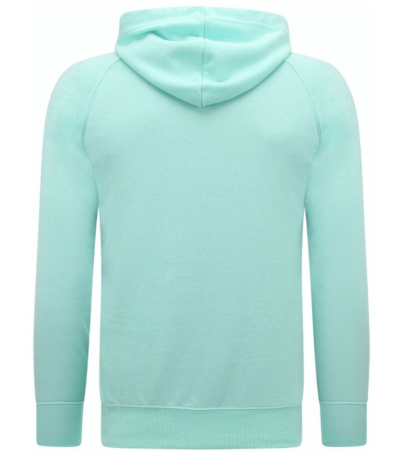 Enos Hoodie Men med dragkedja - Träningsväst för män - Mintgrön