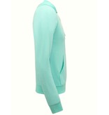 Enos Hoodie Men med dragkedja - Träningsväst för män - Mintgrön Enos Hoodie Men med dragkedja - Träningsväst för män - Mintgrön