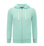 Enos Hoodie Men med dragkedja - Träningsväst för män - Mintgrön Enos Hoodie Men med dragkedja - Träningsväst för män - Mintgrön