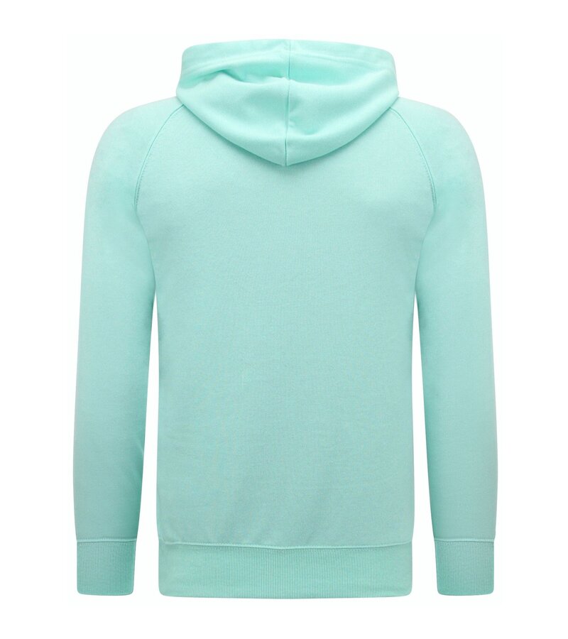Enos Hoodie Men med dragkedja - Träningsväst för män - Mintgrön