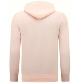 Enos Hoodie Men med dragkedja - Träningsjacka för män - Sportväst - Rosa Enos Hoodie Men med dragkedja - Träningsjacka för män - Sportväst - Rosa