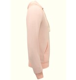 Enos Hoodie Men med dragkedja - Träningsjacka för män - Sportväst - Rosa Enos Hoodie Men med dragkedja - Träningsjacka för män - Sportväst - Rosa