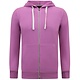 Hoodie Herr med dragkedja - Väst med huva - Sportväst - Lila