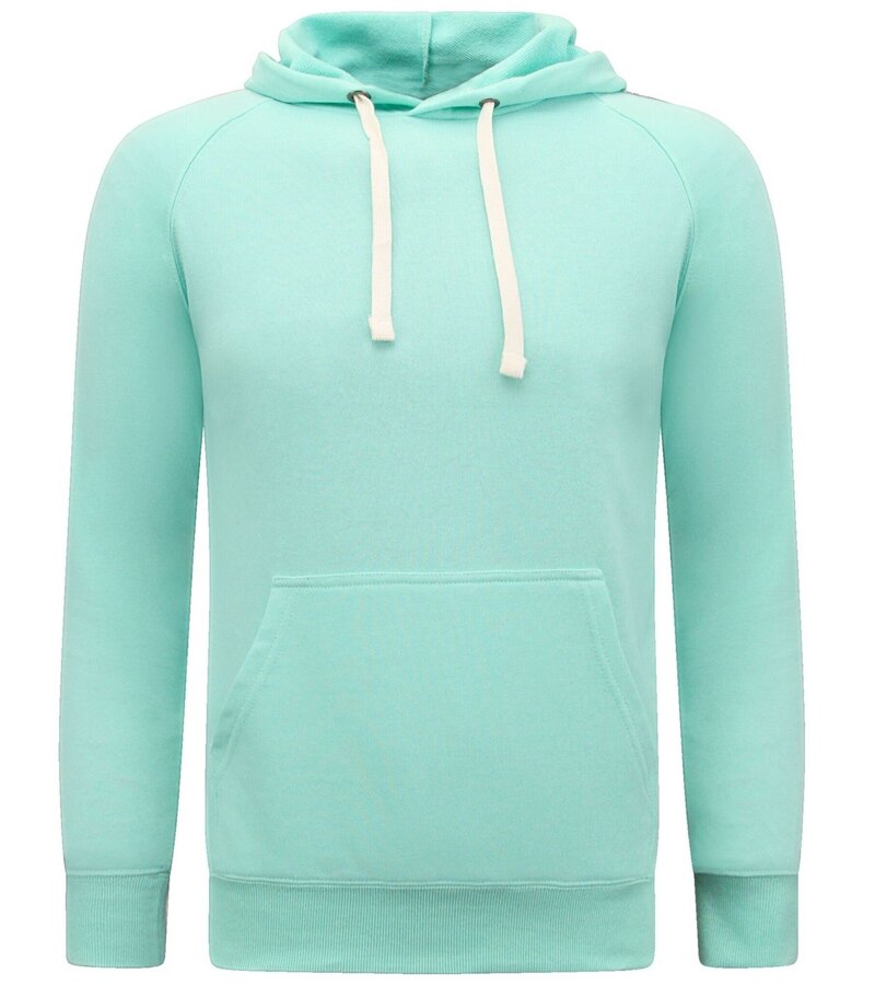 Enos Hoodie Herr - Urban Classic Basic Hoodie - Mintgrön