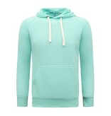 Enos Hoodie Herr - Urban Classic Basic Hoodie - Mintgrön Enos Hoodie Herr - Urban Classic Basic Hoodie - Mintgrön