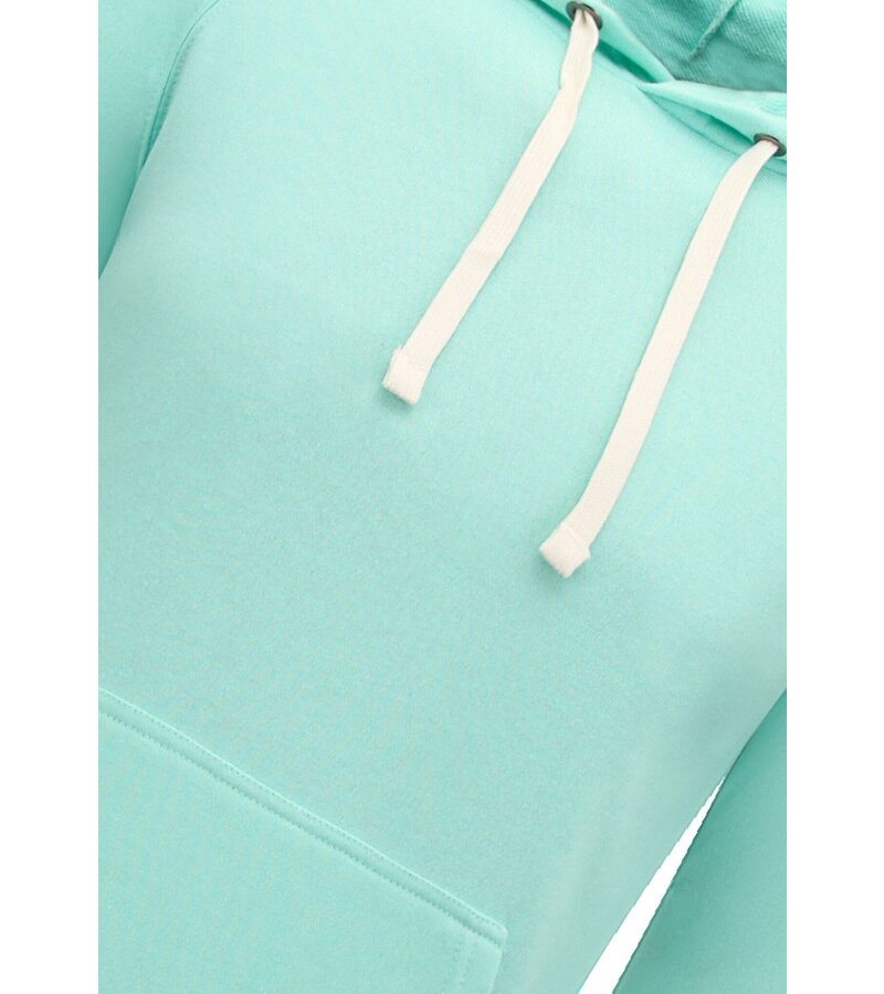 Enos Hoodie Herr - Urban Classic Basic Hoodie - Mintgrön