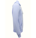 Enos Hoodie Herr - Enfärgad Basic Hoodie - Ljusblå Enos Hoodie Herr - Enfärgad Basic Hoodie - Ljusblå