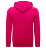 Enos Hoodie Herr - Klassisk Hoodie med huva - Magenta Enos Hoodie Herr - Klassisk Hoodie med huva - Magenta