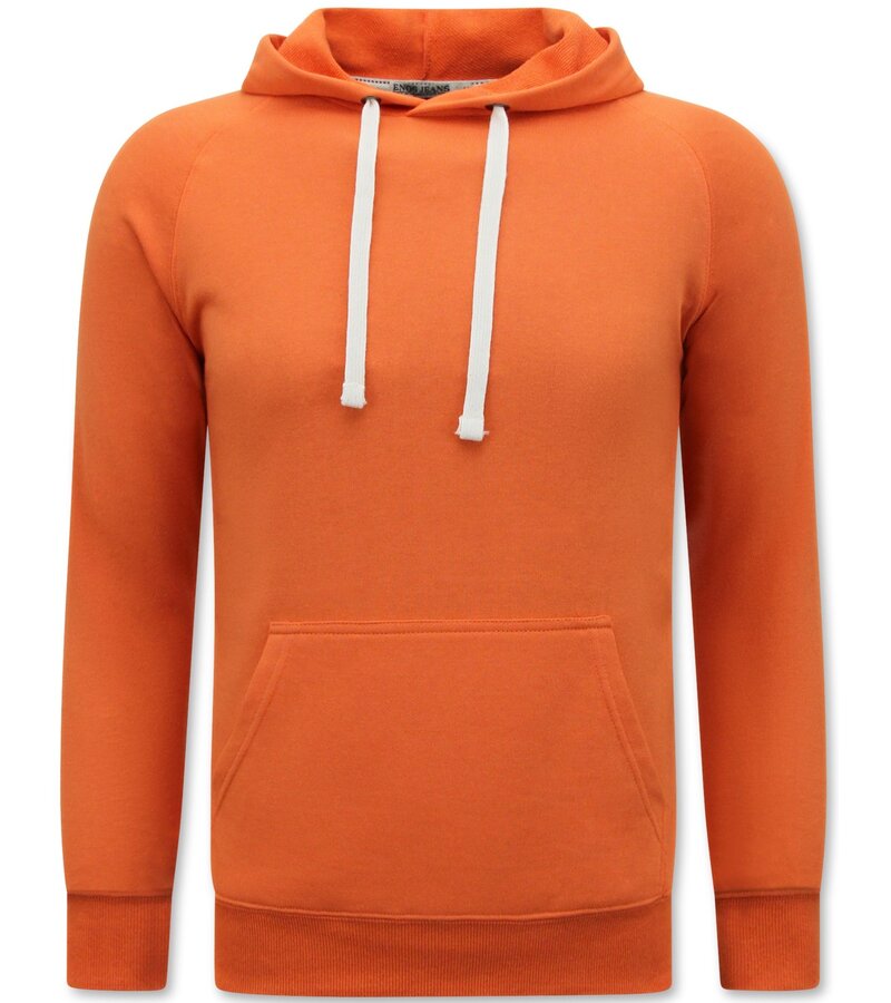 Enos Hoodie Herr - Tröja med huva - Orange