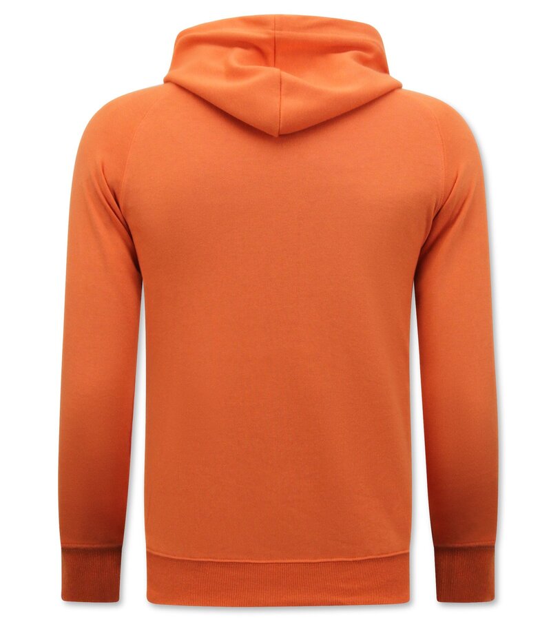 Enos Hoodie Herr - Tröja med huva - Orange