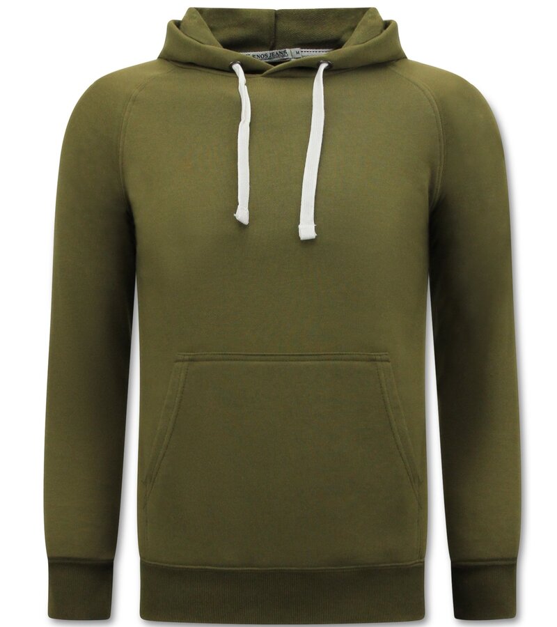 Enos Hoodie Herr - Sweatshirt med huva - Khaki