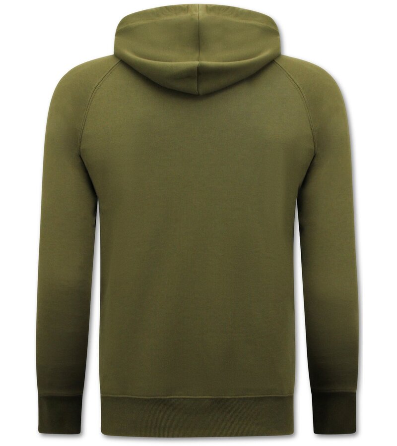 Enos Hoodie Herr - Sweatshirt med huva - Khaki