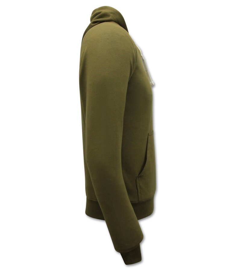 Enos Hoodie Herr - Sweatshirt med huva - Khaki