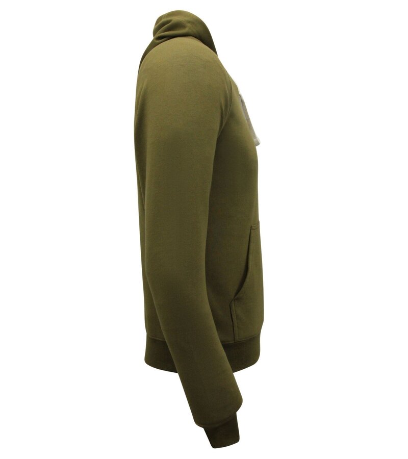 Enos Hoodie Herr - Sweatshirt med huva - Khaki