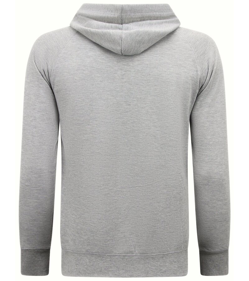 Enos Hoodie Herr - Vanlig klassisk hoodie - Grå