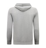 Enos Hoodie Herr - Vanlig klassisk hoodie - Grå Enos Hoodie Herr - Vanlig klassisk hoodie - Grå
