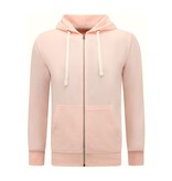 Enos Hoodie Herr med dragkedja - Joggingshorts Herr - SET - Rosa Enos Hoodie Herr med dragkedja - Joggingshorts Herr - SET - Rosa