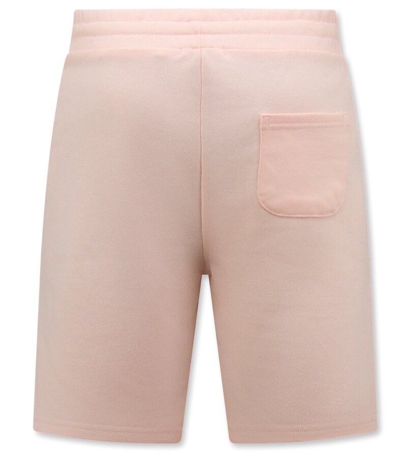 Enos Hoodie Herr med dragkedja - Joggingshorts Herr - SET - Rosa