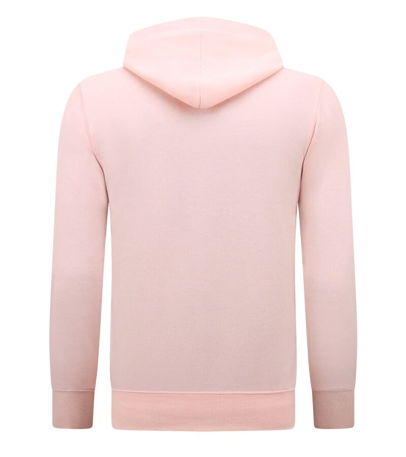 Enos Hoodie Herr med dragkedja - Joggingshorts Herr - SET - Rosa