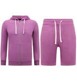 Enos Hoodie med dragkedja för män - Snygga joggingbyxor för män - SET - Lila Enos Hoodie med dragkedja för män - Snygga joggingbyxor för män - SET - Lila