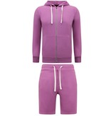Enos Hoodie med dragkedja för män - Snygga joggingbyxor för män - SET - Lila Enos Hoodie med dragkedja för män - Snygga joggingbyxor för män - SET - Lila