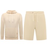 Enos Hoodie Herr - Sweatshirt Short Herr - SET - Beige Enos Hoodie Herr - Sweatshirt Short Herr - SET - Beige