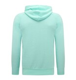 Enos Hoodie med dragkedja för män - Joggingbyxor för män - SET - Mintgrön Enos Hoodie med dragkedja för män - Joggingbyxor för män - SET - Mintgrön