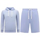 Hoodie Men - Korta joggingbyxor för män - SET - Ljusblå