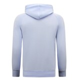 Enos Hoodie Men - Korta joggingbyxor för män - SET - Ljusblå Enos Hoodie Men - Korta joggingbyxor för män - SET - Ljusblå