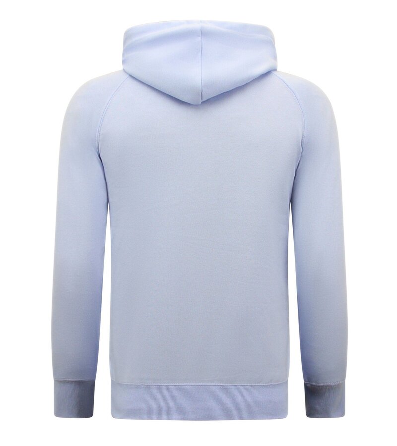 Enos Hoodie Men - Korta joggingbyxor för män - SET - Ljusblå