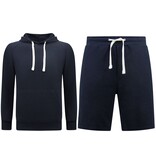 Enos Hoodie Herr - Shorts Herr - SET- Mörkblå Enos Hoodie Herr - Shorts Herr - SET- Mörkblå